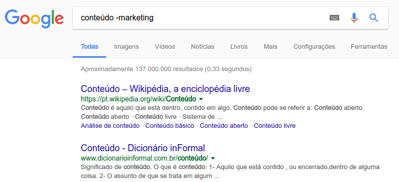 google-termoexcluido